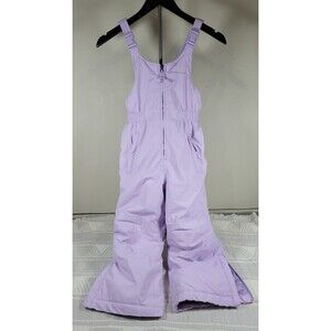Eddie Bauer Kids XS (5/6) Snow Bib Overalls – Light Purple Waterproof Insulated